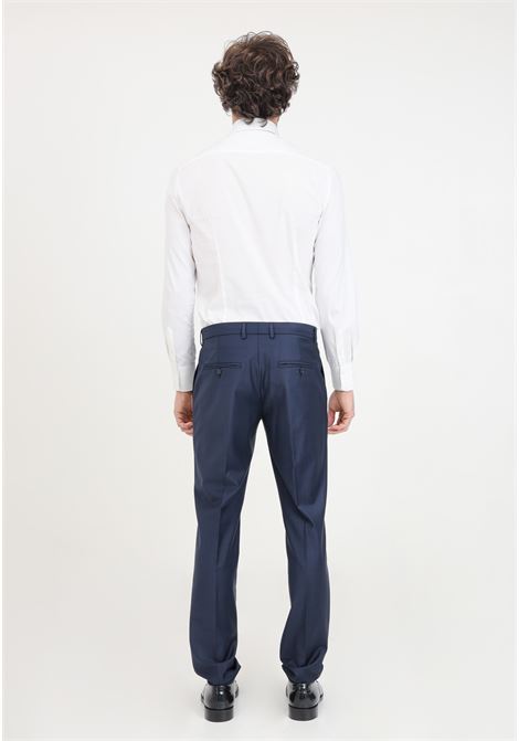 Pantaloni eleganti da uomo blu navy PATRIZIA PEPE | Pantaloni | 5PA225/A1WKC166