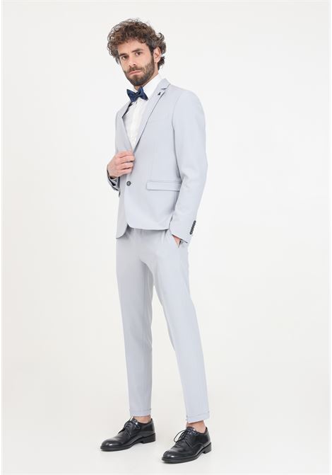 Pantaloni eleganti grigio perla da uomo PATRIZIA PEPE | Pantaloni | 5PA429/A1WKS107
