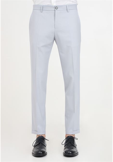 Pearl gray elegant trousers for men PATRIZIA PEPE | Pants | 5PA429/A1WKS107