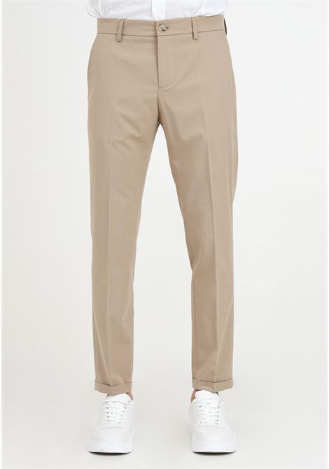 Elegant camel men's trousers PATRIZIA PEPE | 5PA429/A2LHB524