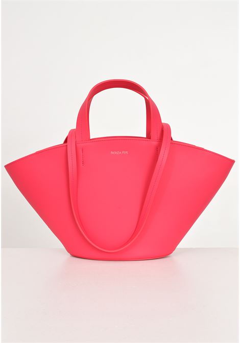 Hybrid rose women's bag with minimal city silver metal logo plate PATRIZIA PEPE | Bags | 8B0092/L095M481