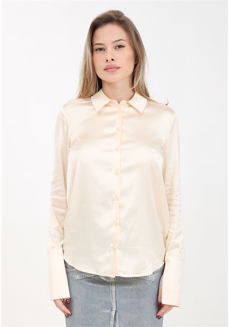 Camicia da donna avorio con polsini grandi con spacco laterale PATRIZIA PEPE | Camicie | 8C0326/A644B788