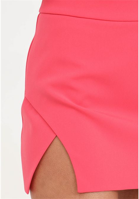 Hybrid rose women's skirt with slit on the front PATRIZIA PEPE | 8G0380/A6F5M481