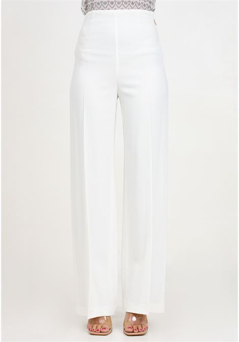 White palazzo trousers for women PATRIZIA PEPE | 8P0561/A108W146