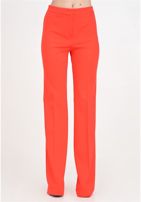 Pantaloni da donna arancioni flared tecnico stretch PINKO | 100054-A0HMB02
