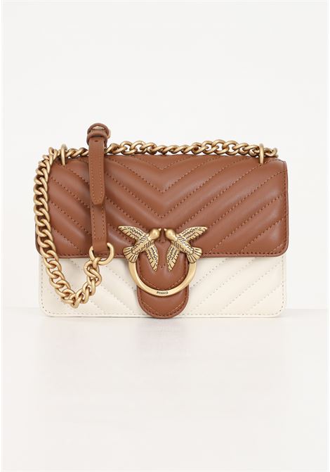 Two-tone leather/white women's bag Love One Mini PINKO | Bags | 100059-A1R3LZBQ