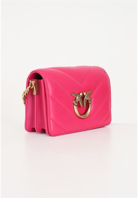 Borsa a tracolla rosa da donna Love Click Mini PINKO | Borse | 100067-A136N17Q