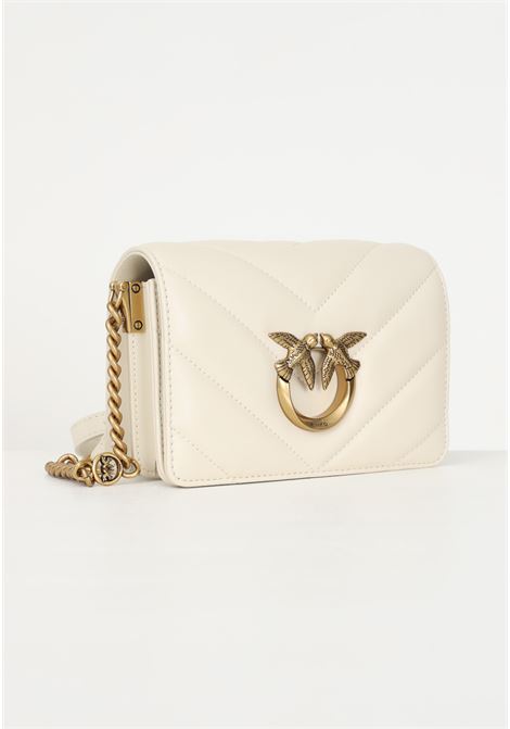 Love Click Mini silk white women's bag PINKO | Bags | 100067-A136Z14Q