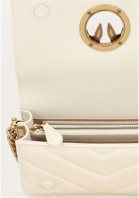 Love Click Mini silk white women's bag PINKO | 100067-A136Z14Q