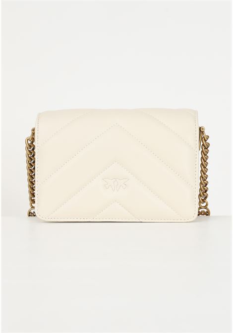 Love Click Mini silk white women's bag PINKO | 100067-A136Z14Q
