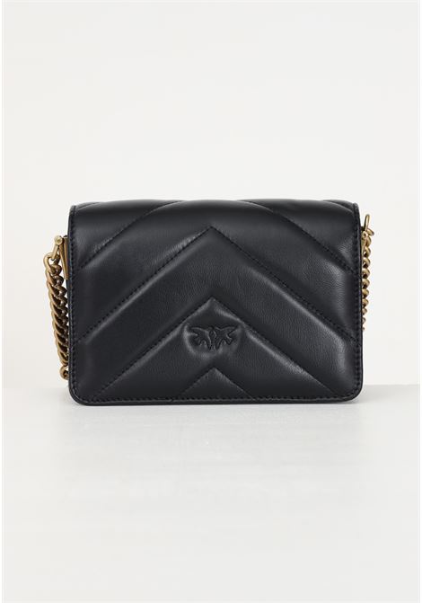 Love Click Mini women's black shoulder bag PINKO | 100067-A136Z99Q