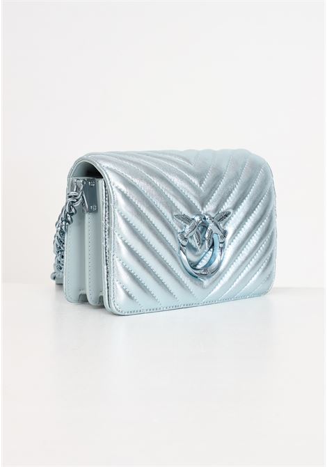 Light blue click metal chevron women's mini love bag PINKO | 100067-A1JEE68B