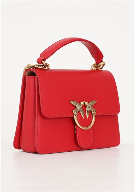 Love One Top Handle Mini Light red women's shoulder bag PINKO | Bags | 100071-A0F1R30Q