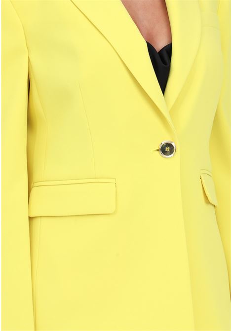 Blazer da donna color giallo ranuncolo monopetto stretch PINKO | Giacche | 100180-A14IH17
