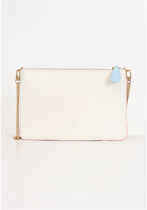 Flat classic beige women's bag with light blue detail PINKO | 100455-A1K1Z14Q