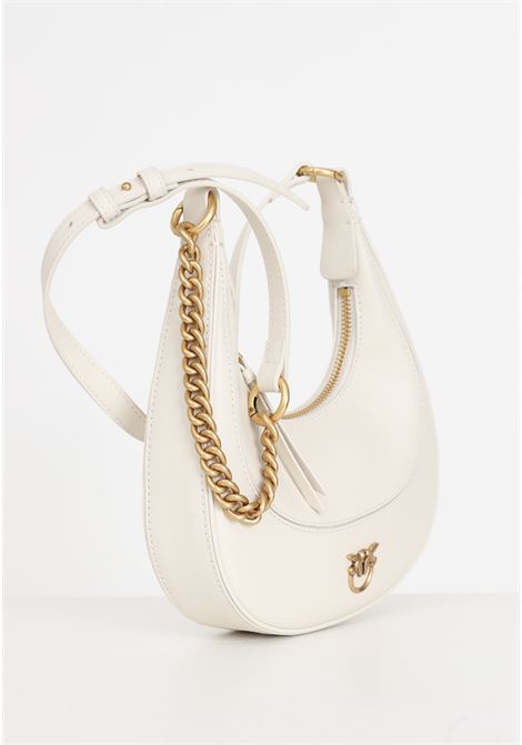 Silk white mini hobo brioche bag for women PINKO | 101433-A0QOZ14Q