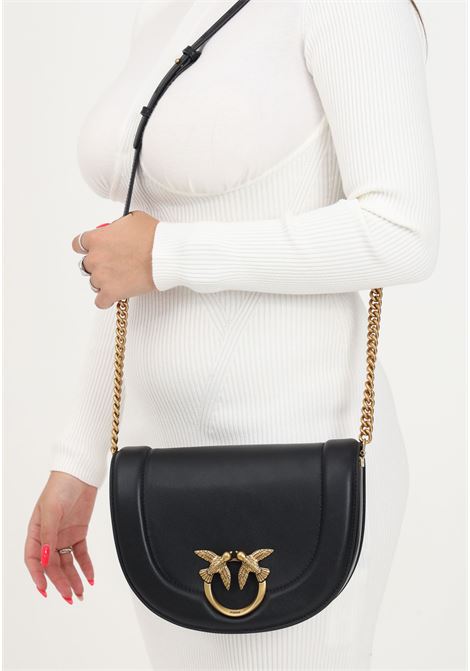 Mini Love Bag Click women's black shoulder bag PINKO | 101510-A0QOZ99Q