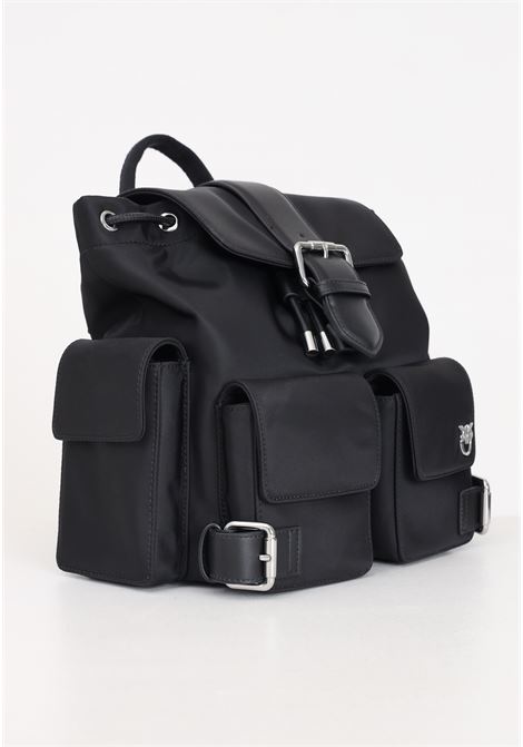 Black women's backpack Pocket backpack PINKO | 102745-A1J4Z99N