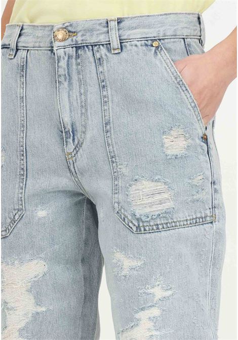 Jeans da donna denim lavaggio chiaro bleach con rotture PINKO | Jeans | 102761-A1JJPJP