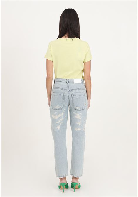 Jeans da donna denim lavaggio chiaro bleach con rotture PINKO | Jeans | 102761-A1JJPJP
