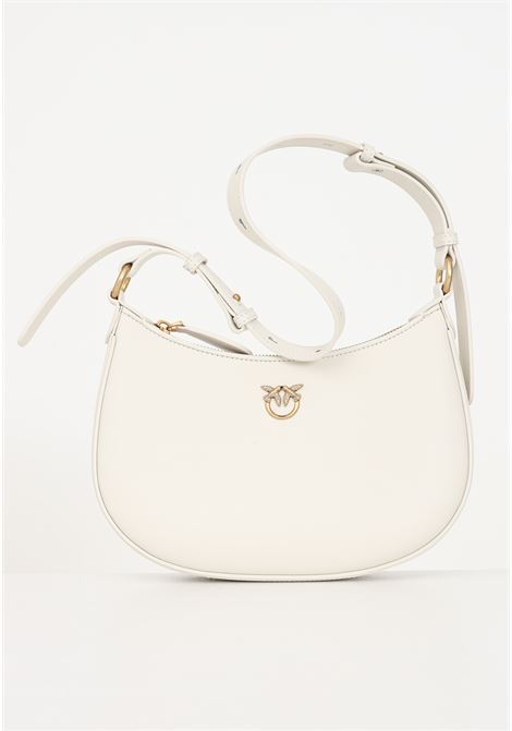 White silk mini love bag half moon simply women's bag PINKO | 102790-A0F1Z14Q