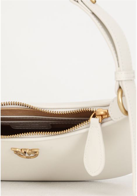 White silk mini love bag half moon simply women's bag PINKO | 102790-A0F1Z14Q
