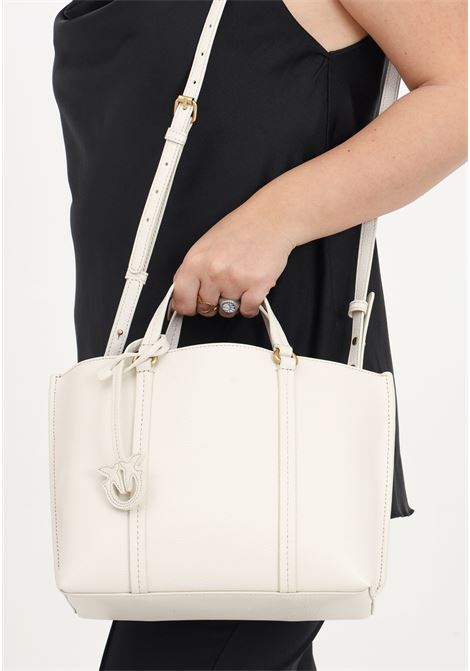 Carrie Shopper Classic white women's handbag PINKO | 102833-A1LFZ14Q