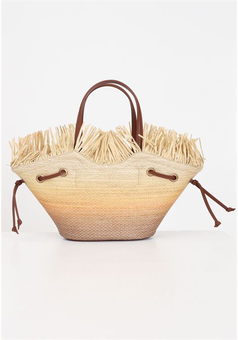 Small pagoda for women in shaded yellow raffia PINKO | Bags | 102910-A1R6LH0