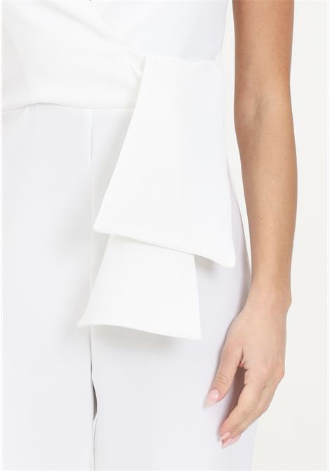 Elegant white women's jumpsuit with halter neck PINKO | Sport suits | 103047-7624Z15