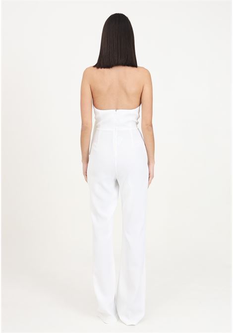 Elegant white women's jumpsuit with halter neck PINKO | Sport suits | 103047-7624Z15