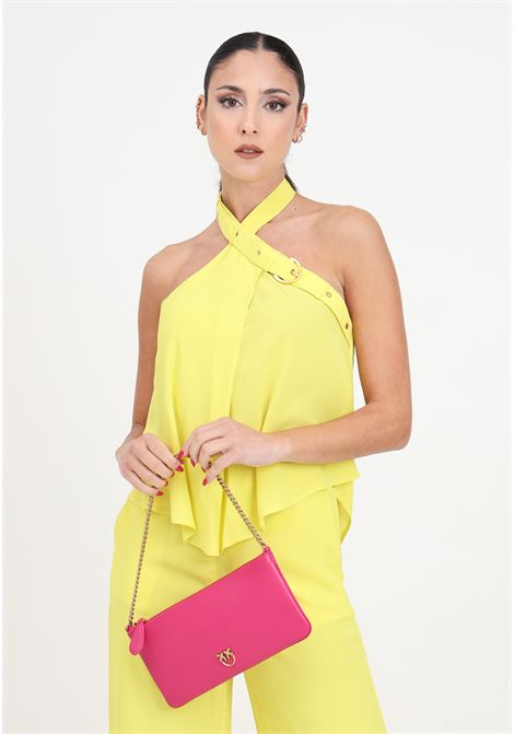 Low-cut yellow women's top with strap PINKO | 103099-A1O6H17