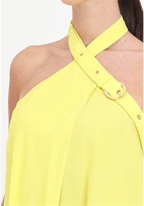 Low-cut yellow women's top with strap PINKO | Tops | 103099-A1O6H17