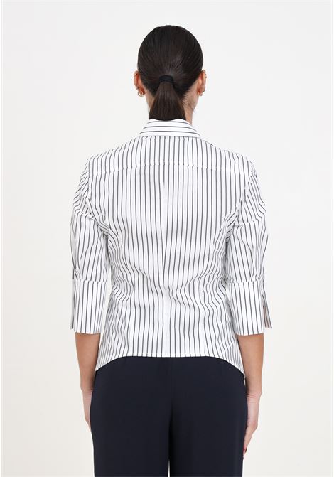 Women's shirt with black and white striped pattern PINKO | Shirt | 103114-A1PFZZ1