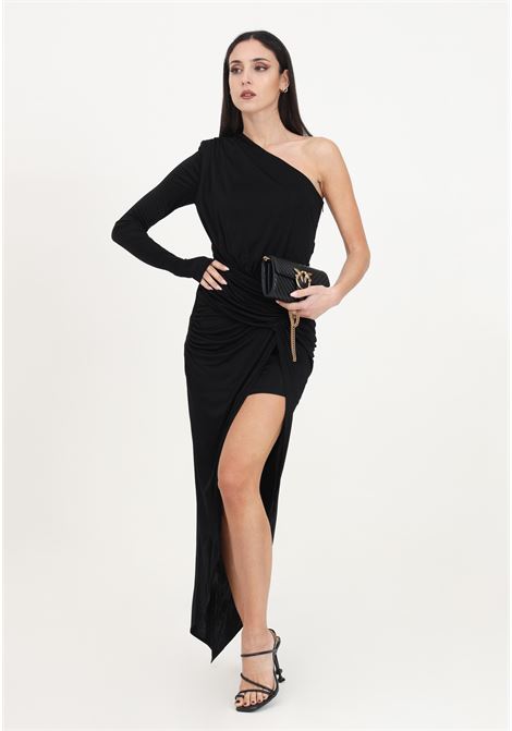 Long black interlock crêpe mermaid dress for women PINKO | Dresses | 103115-A1JSZ99