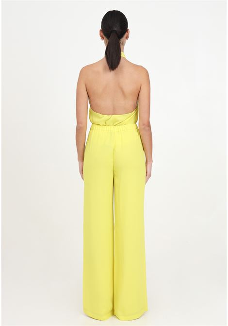 Elegant buttercup yellow women's trousers in vintage crepe PINKO | Pants | 103142-A1O6H17