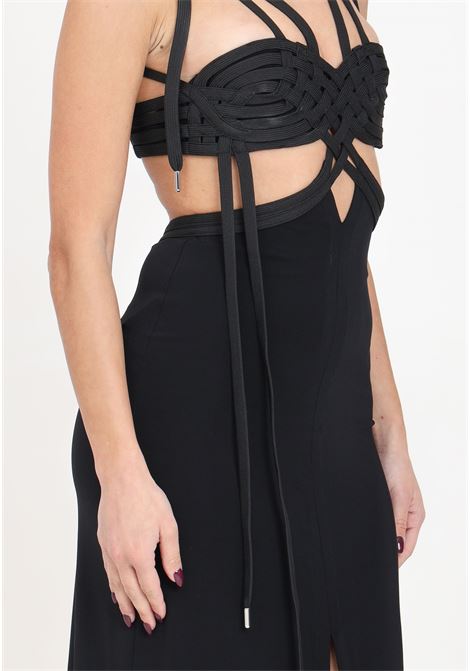 Long black women's dress with laces PINKO | Dresses | 103752-A1XWZ99