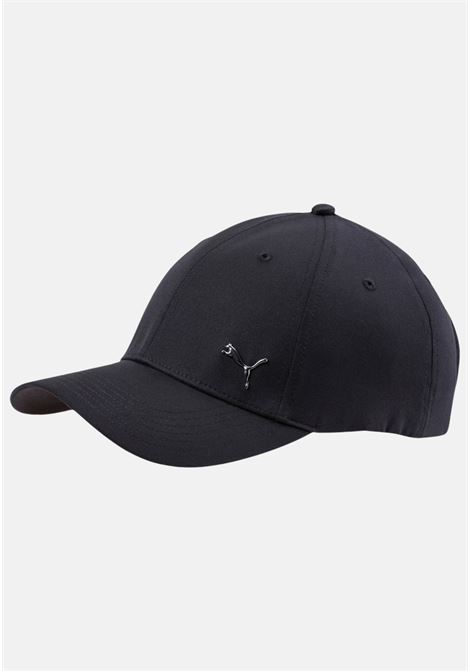 Cappello nero con logo in metallo uomo donna PUMA | Cappelli | 02126901