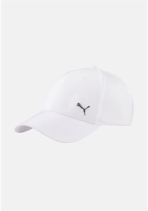 Cappello bianco con medaglietta del logo unisex PUMA | Cappelli | 02126960