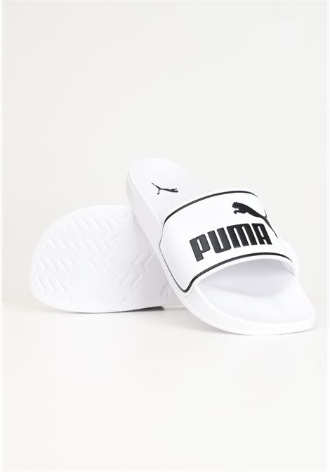 Leadcat 2.0 black and white men's and women's slippers PUMA | Slippers | 38413902