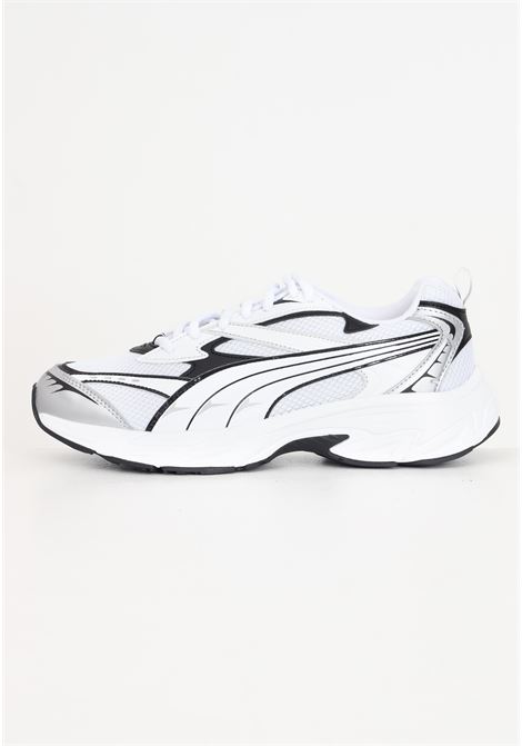 MORPHIC BASE men's sneakers in white, black and grey PUMA | 39298202