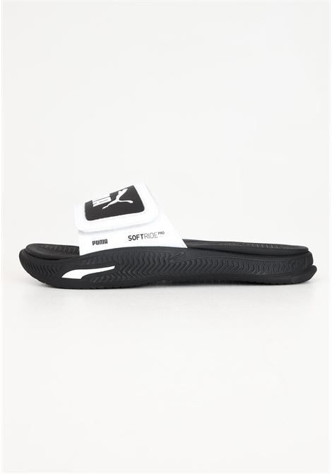 SoftridePro Slide 24 V men's white and black slippers PUMA | 39543102