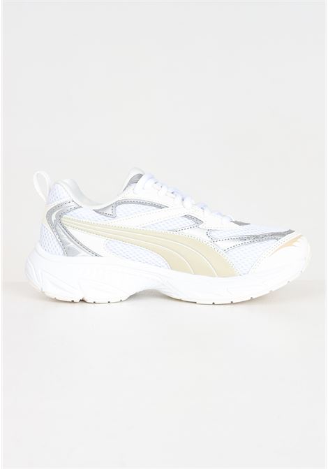 Morphic metallic wns white and beige sneakers for women PUMA | Sneakers | 39729801