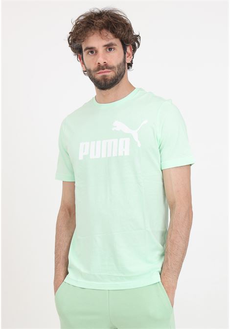 T-shirt da uomo verde menta Ess logo PUMA | T-shirt | 58666760
