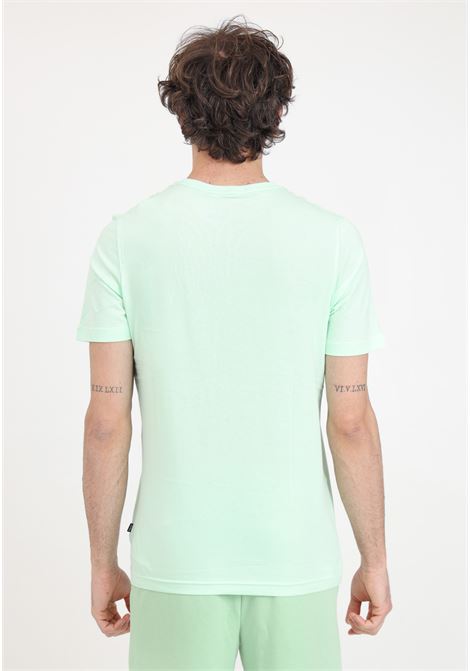 T-shirt da uomo verde menta Ess logo PUMA | 58666760