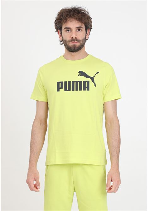 Lime green men's t-shirt Ess logo PUMA | 58666766