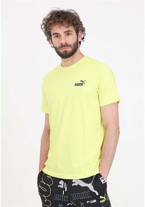 T-shirt da uomo verde lime Ess small logo PUMA | 58666968