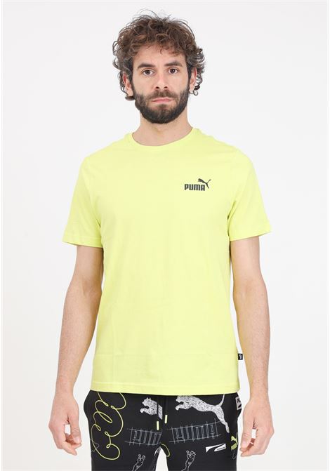 T-shirt da uomo verde lime Ess small logo PUMA | 58666968