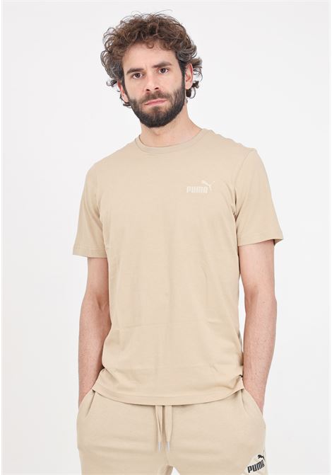 T-shirt da uomo beige Ess small logo PUMA | T-shirt | 58666978