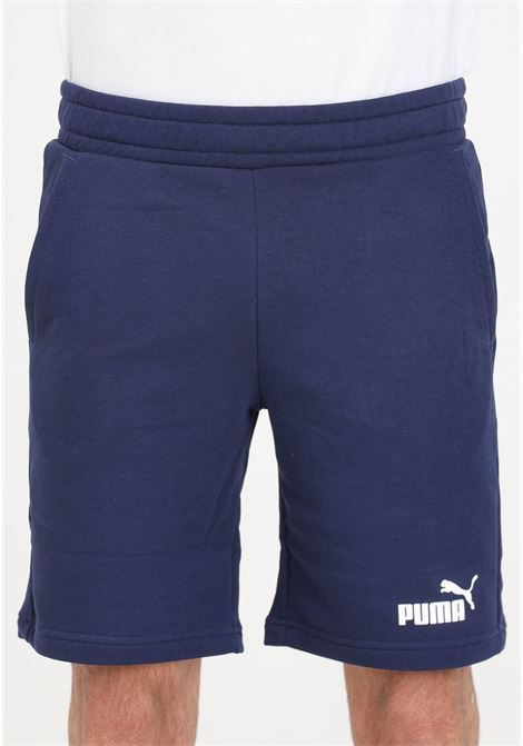 Essentials slim men's blue shorts PUMA | 58674206