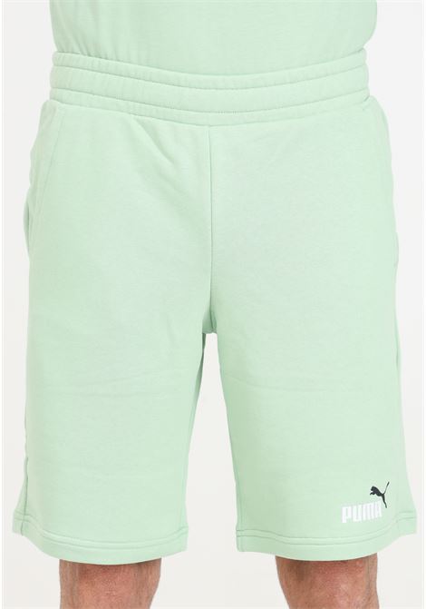 ESS+ Col pastel green sports shorts for men PUMA | 58676695